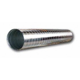 Metro tubo inox. AISI304 mate Ø100mm helicoidal MERCATUB Hembra-Hembra