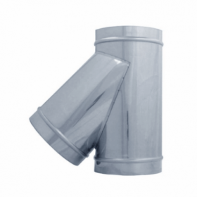 Te simple 45º  inox. AISI304 mate Ø300mm helicoidal MERCATUB Macho-Macho