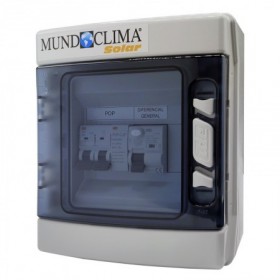 Caja protecciones fotovoltaica MUNDOCLIMA SOLAR AC monofásica hasta 9000W con sobretensiones permanentes y transitorias