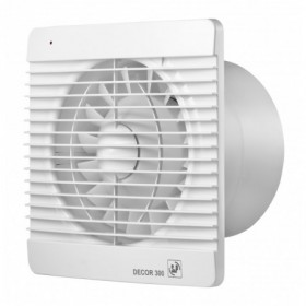 Extractor baño frontal blanco S&P DECOR-300 CH Ø150mm temporizador/humidostato