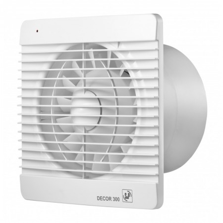 Extractor baño frontal blanco S&P DECOR-300 CH Ø150mm temporizador/humidostato