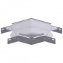 Curva 45º en acero galvanizado sendzimir INTERFLEX para bandeja portacables VIATEC 60 x 200mm