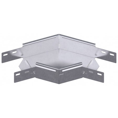 Curva 45º en acero galvanizado sendzimir INTERFLEX para bandeja portacables VIATEC 60 x 200mm