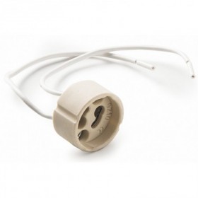 Portalámparas GU/GZ10 con cable 10cm VOLTIMERC