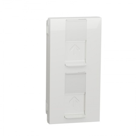 Tapa doble TJ45 keystone V&D SCHNEIDER NEW UNICA