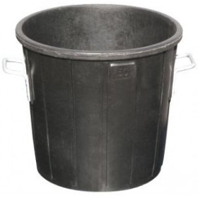 Cubo basura de goma con tapa MERCATOOLS 75L
