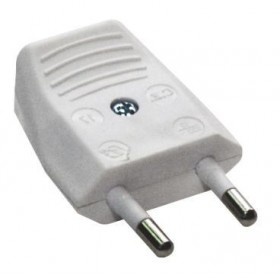 Clavija enchufe Ø4mm blanca VOLTIMERC 10A 250VAC