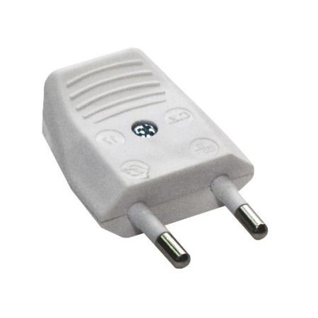Clavija enchufe Ø4mm blanca VOLTIMERC 10A 250VAC