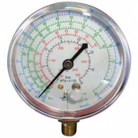 Manómetro de alta vertical de R22. R427A. R417A y R422D Ø63mm