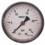 Manómetro Ø50mm horizontal 1/8" 0 a 25bar