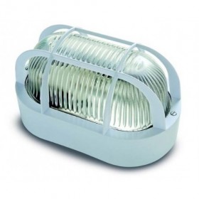 Aplique exterior plástico oval blanco IP44 VOLTIMERC