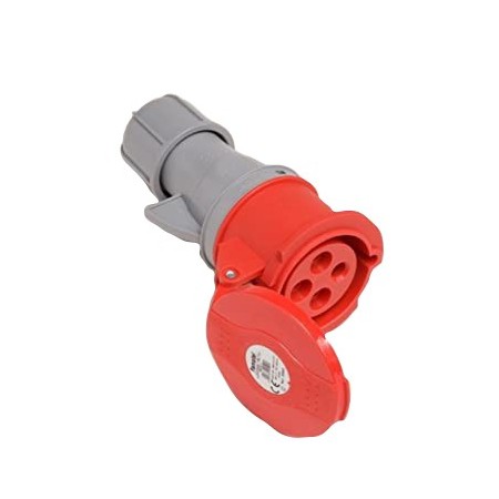 Base enchufe móvil 3P+T 16A 400VAC IP44