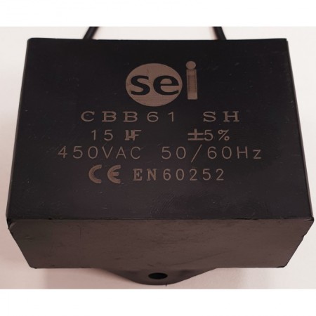 Minicondensador arranque motores monofásicos 15µF