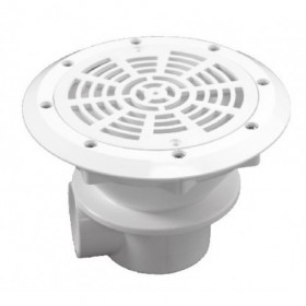 Sumidero ABS blanco para piscina de liner rosca inferior 1-1/2"