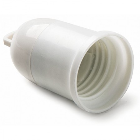 Portalámparas E27 termoplástico blanco VOLTIMERC