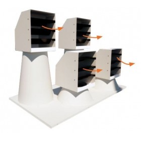 Plenum bocas rotativas para generador vertical MET MANN MM-105-G