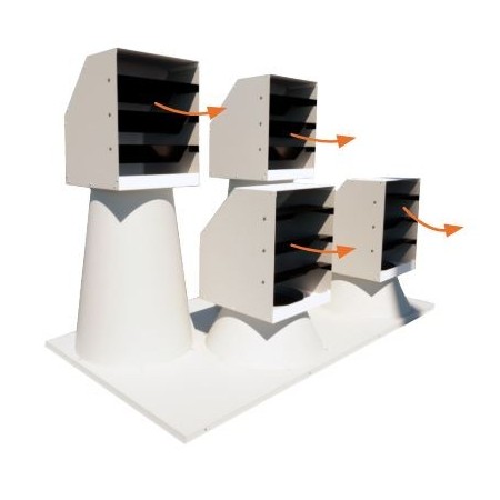 Plenum bocas rotativas para generador vertical MET MANN MM-050-G