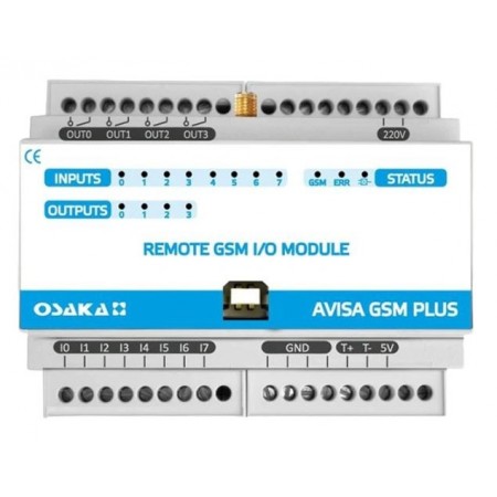 AVISA GSM APE (SMS) FORMATO DIN  220V