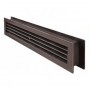 Rejilla para el transito de aire colocada en puertas y fijacion con tornillos .ESCOCLIMA 452x90 marrón