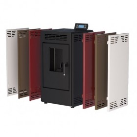CAMARAS LATERALES COLOR BURDEOS PARA ESTUFA PELLET 9KW BOREAL JUEGO DE 2 UDS