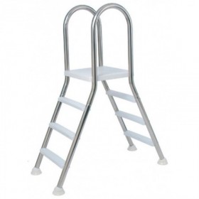 Escalera para piscina elevada 3/3 peldaños AISI-304