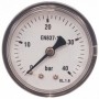 Manómetro Ø50mm horizontal 1/4" 0 a 40bar
