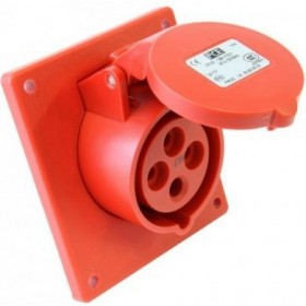 Base enchufe semiempotrar 3+T 32A 400VAC IP44
