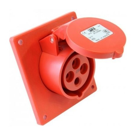 Base enchufe semiempotrar 3+T 32A 400VAC IP44