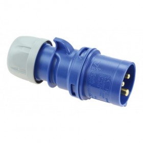Clavija enchufe 2P+T 16A 230VAC IP44