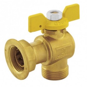 Válvula gas contador escuadra de 3/4" PN5 mariposa