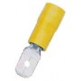 Caja 100 uds Terminales faston macho aislado amarillo VOLTIMERC MDD sección 4 a 6mm²