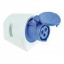 Base enchufe superficie 2P+T 16A 230VAC IP44