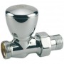 Válvula radiador Giacomini manua recta cromada para adaptador 1/2"x 16 T27C