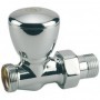 Válvula radiador Giacomini manua recta cromada para adaptador 1/2"x 16 T27C