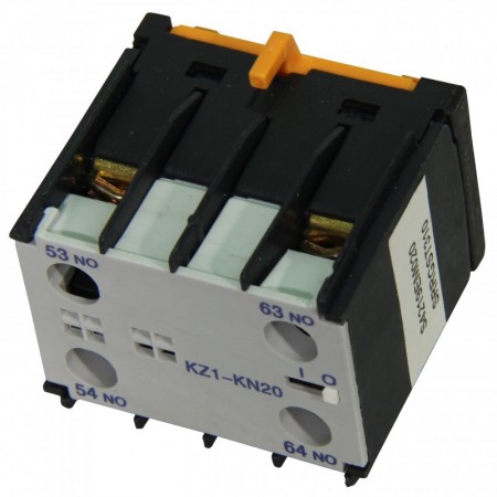 Contactos auxiliares 2NO VOLTIMERC KZ1-KN20 para contactor eléctrico 3RB8