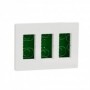 Puesto de trabajo V&D 3 columnas empotrar SCHNEIDER NEW UNICA