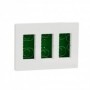 Puesto de trabajo V&D 3 columnas empotrar SCHNEIDER NEW UNICA