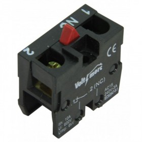 Contacto eléctrico NC para pulsador y selector en caja VOLTIMERC