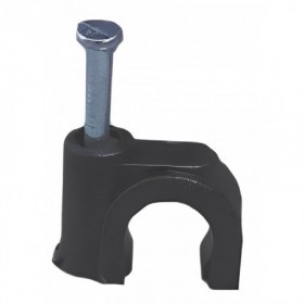 Caja 100 uds Grapillas con clavo acero negra VOLTIMERC Ø8mm