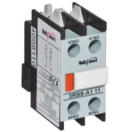 Bloques de contactos auxiliares 2NO VOLTIMERC para contactor eléctrico 3RB8