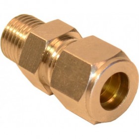 Racor recto rosca macho 1/4"x3/8" compresión MISTAQUA