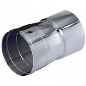 Adaptador caldera Ø80mm 83mm chimenea DINAK con junta SWJ 316L