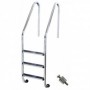 Escalera piscina estándar 3 peldaños AISI-316L