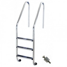Escalera piscina estándar 3 peldaños AISI-316L