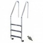 Escalera piscina estándar 3 peldaños AISI-316L