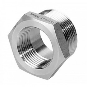 Reducción hexagonal macho-hembra inox de 3/4" x 1/4"