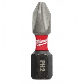 Juego 2 puntas de impacto MILWAUKEE SHOCKWAVE PH2x25mm