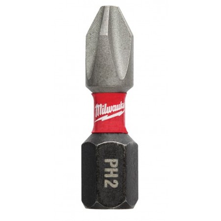 Juego 2 puntas de impacto MILWAUKEE SHOCKWAVE PH2x25mm