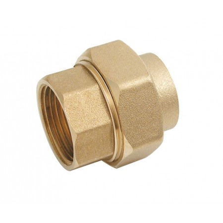 Enlace recto tres piezas soldar Ø42 rosca  1.1/2" H fig. 340