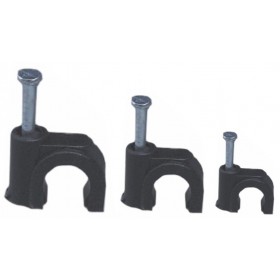 Caja 100 uds Grapillas con clavo acero negra VOLTIMERC Ø12mm